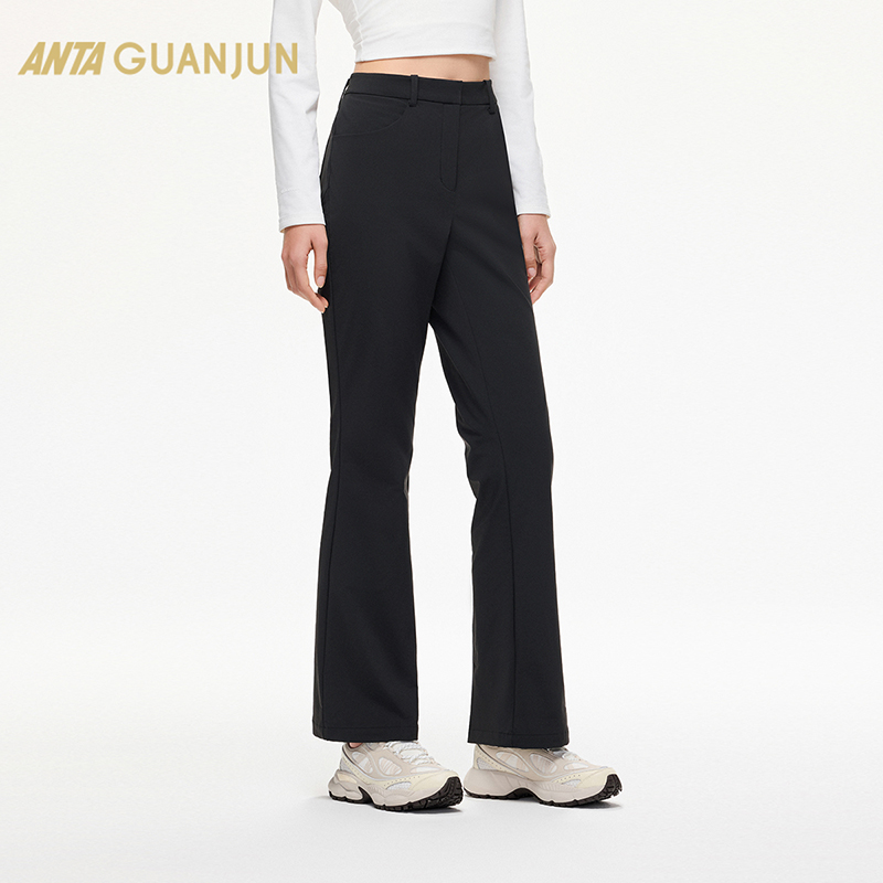 安踏冠军梭织休闲长裤女