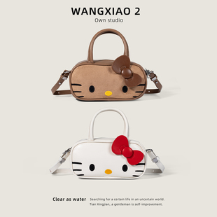 WANGXIAO KT凯蒂猫单肩斜跨包 2可爱HelloKitty手提包包女2025新款