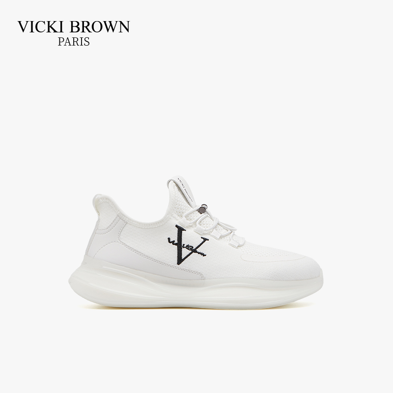 VICKIBROWN夏季透气飞织网鞋