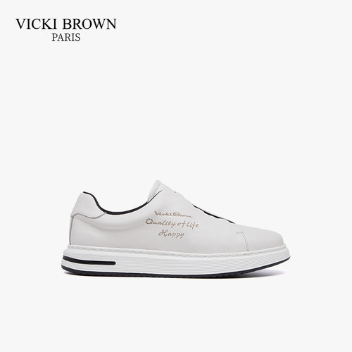 VICKIBROWN轻质板鞋百搭小白鞋