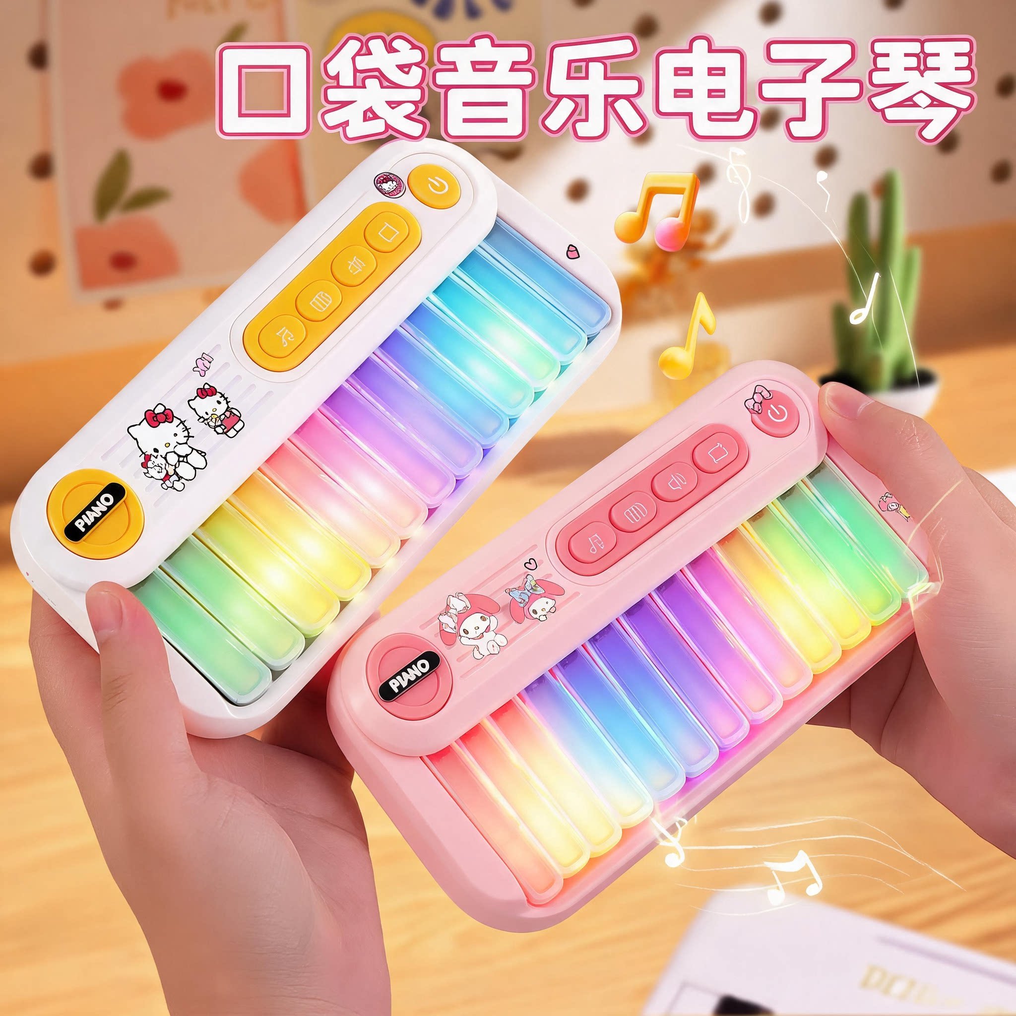 电子琴儿童玩具初学口袋迷你小钢琴可弹奏音乐高颜值乐器女孩礼物图片