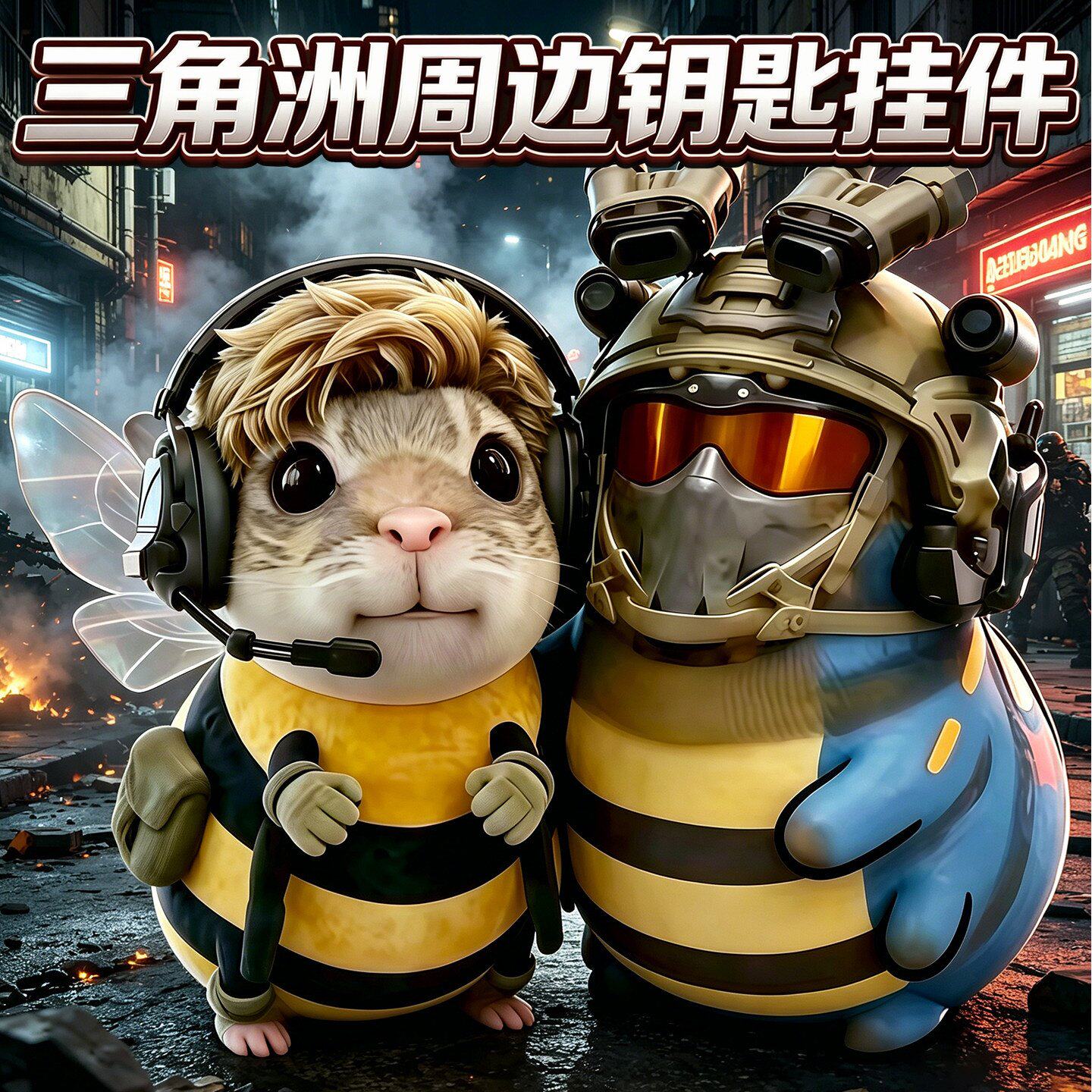 爆款威虫凌霄戍卫3D手办哈吉蜂Q版三角洲行动模型儿童摆件玩具男6图片