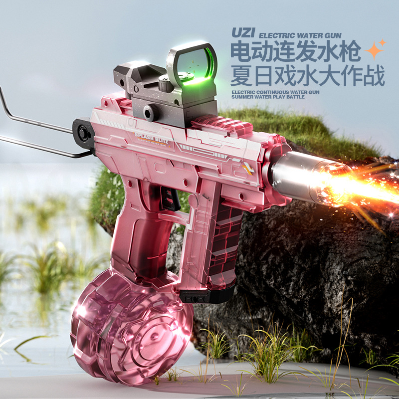 跨境儿童UZI爆闪灯光电动