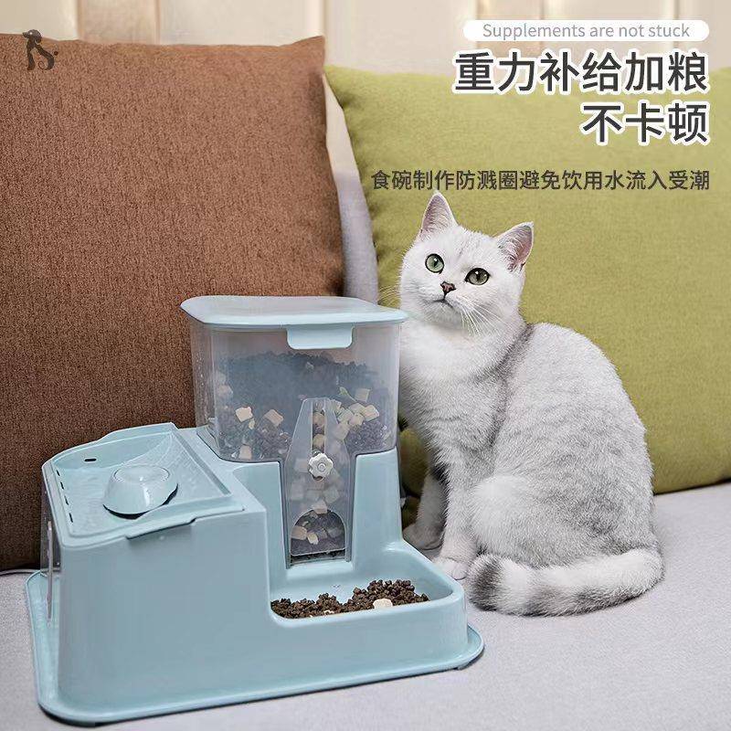 卡罗弗CF-220新猫咪狗自动食喂器大饮水机容量饮水一体流动水不湿