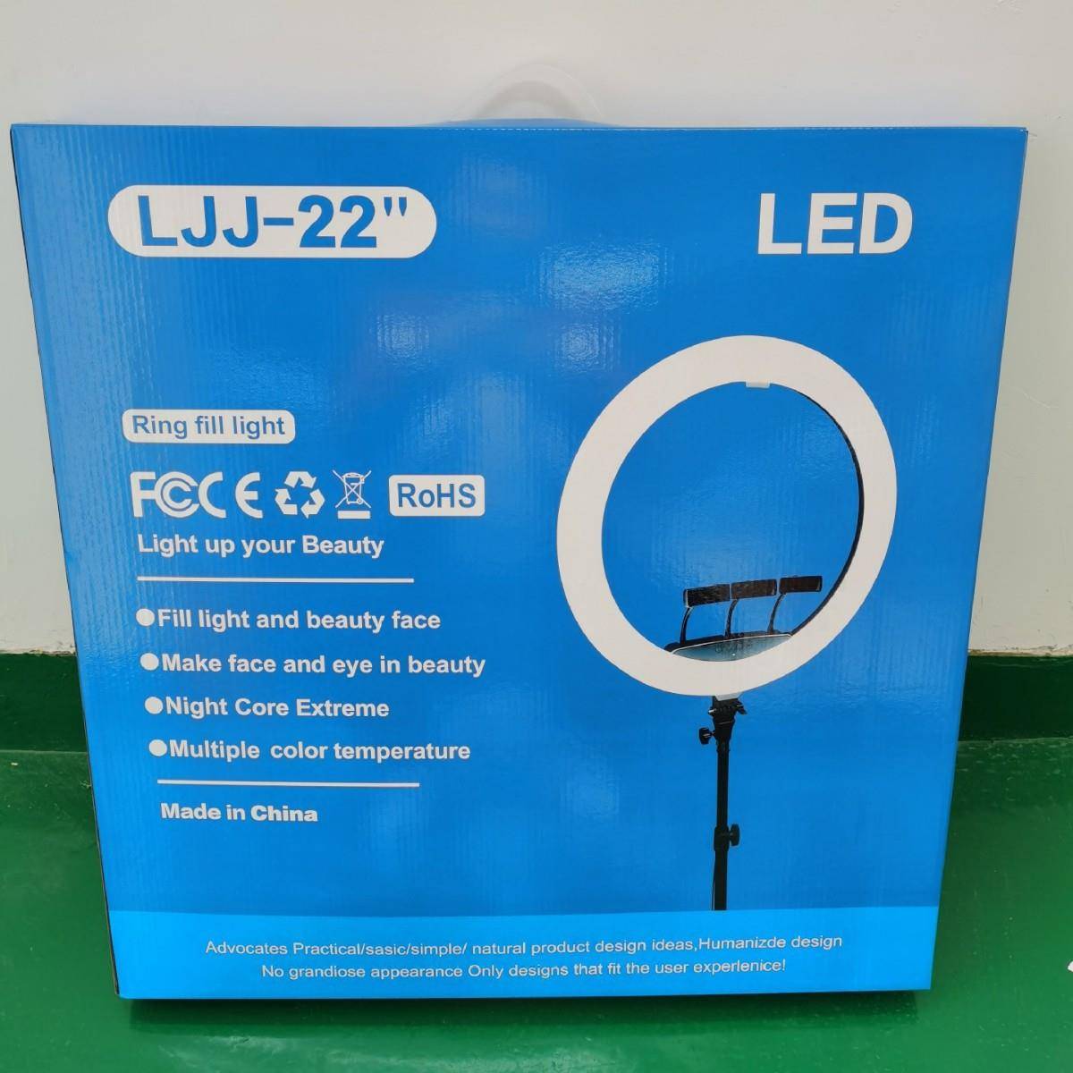 厂家播超价 手22寸补光灯 美颜三色极光调 直灯带遥低控和ASE22提