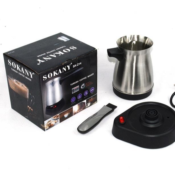 跨境电动不锈钢土耳咖啡壶电SK-214热煮-黄酒煮茶热奶SK2其壶14