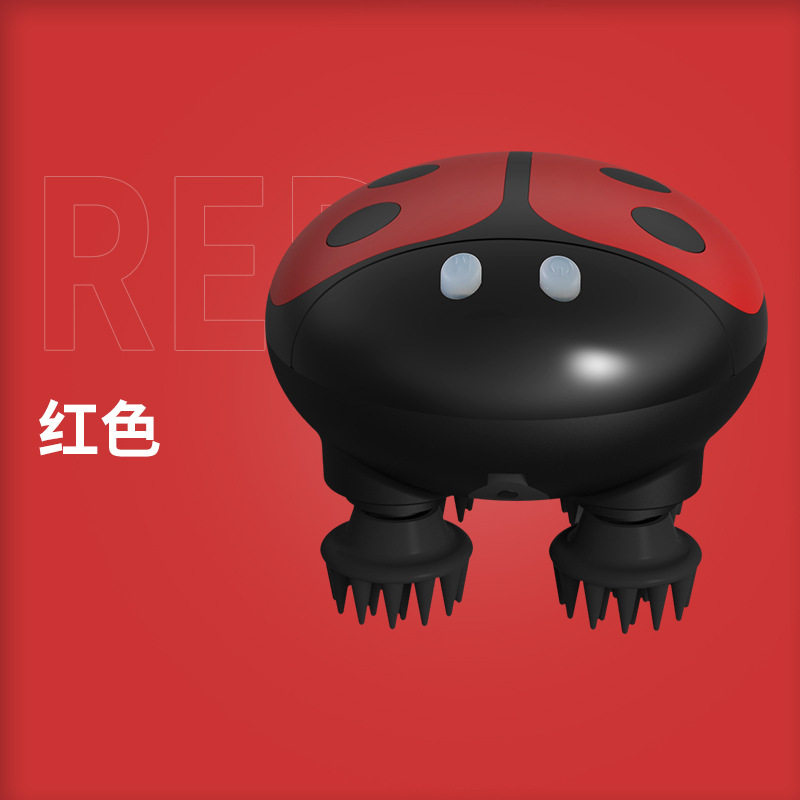 EMS头部按摩仪电动头部按摩器多功能头皮按摩仪疏通刷按摩爪