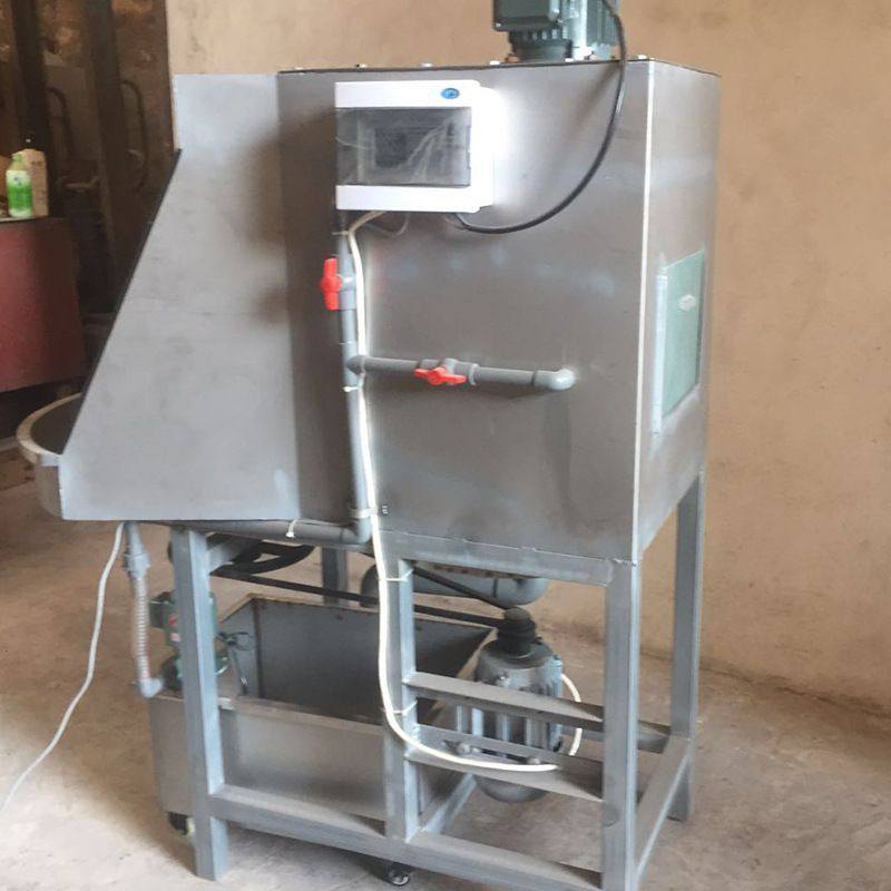 不锈钢水帘吸尘修坯机陶瓷用水帘台水濂柜陶瓷吸尘修坯机