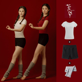舞蹈服成人芳华同款 练功服 沂蒙颂现代舞短袖 T恤短裤 舞台演出套装