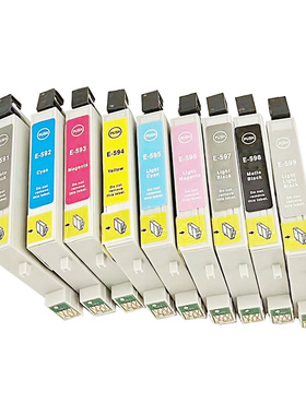 适用爱普生Epson Stylus Photo R2400打印机墨盒T0591/T0592/T0593/T0594/T0595/T0596/T0597/T0598/T0599