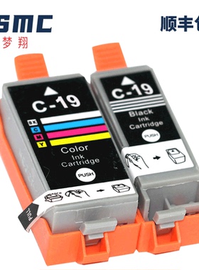 ZSMC适用佳能CANON BCI-19BK BCI-19C  PLXUS IP100  IP110 MINI260 MINI360 TR153打印机墨盒BCI-19日本耗材