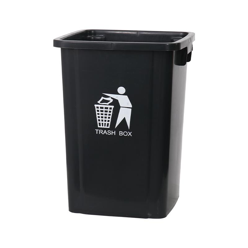 垃圾桶大容量商用长方形带盖厨房家用2024新款摇盖超大号卫生间