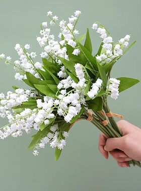 手札6叉风铃草仿真花假花