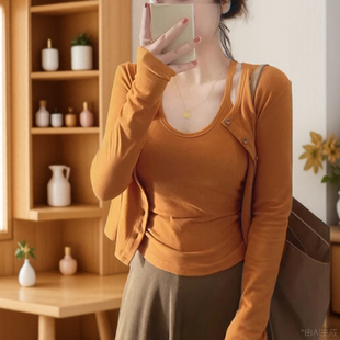 针织开衫加吊带两件套上衣女夏季罩衫配连衣裙子外搭冰丝外套薄款