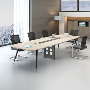 简约现代会议桌长桌办公室小型长条桌培训桌洽谈桌椅组合办公家具