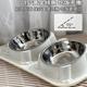 猫碗狗盆猫食盆犬用食盆防打翻不锈钢斜口双碗水盆喂食器宠物用品