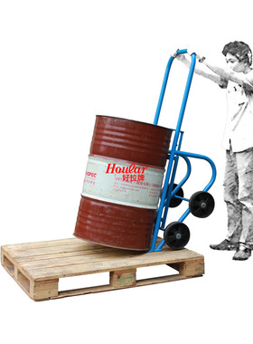 DF20一车多用油桶小车手动DF20A不锈钢201油桶车摇篮式油桶搬运车