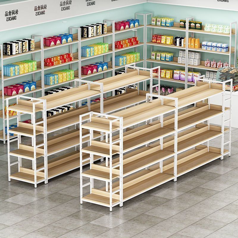 中岛货架置物架多层展示柜多功能零食摆货架超市专用便利店展示架
