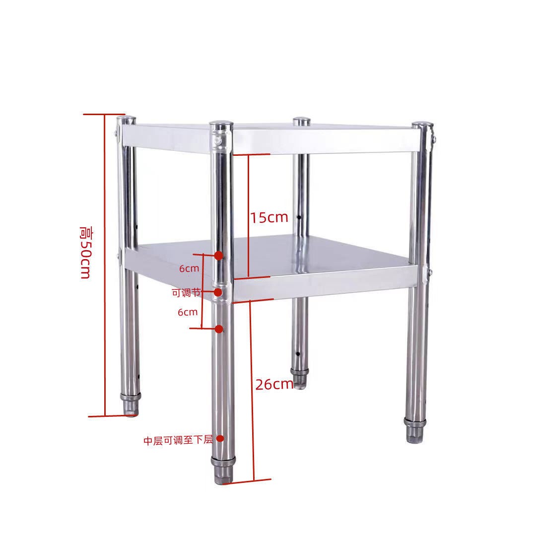 不锈钢厨房加厚置物微波炉烤箱架锅架落地三层收纳层架Y货架置物