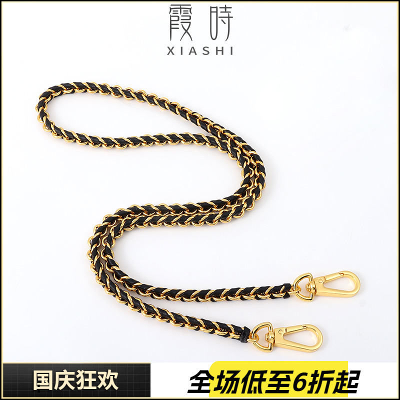 lv穿皮链条金属包链子腋下斜挎
