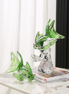 年年有鱼喜庆装饰品红锦鲤摆件