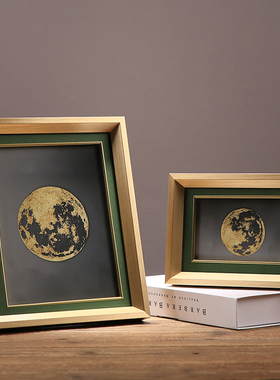 欧式创意奢华拉丝实木相框摆台6寸7寸10寸家居客厅装饰品桌面摆件