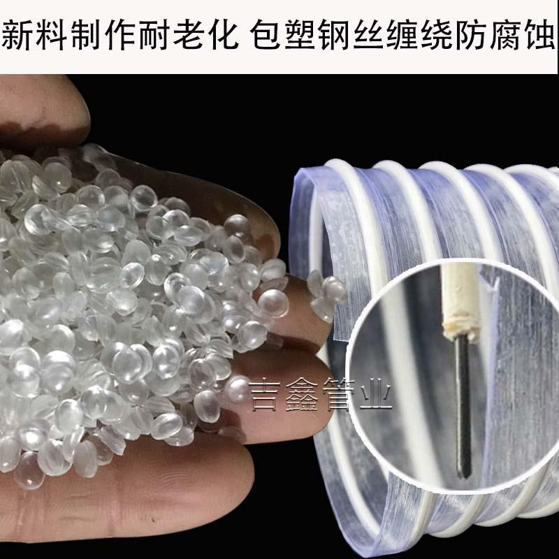 吸189尘软管p尘v包塑钢机丝透c明软管木工吸尘管 工业雕刻除管波