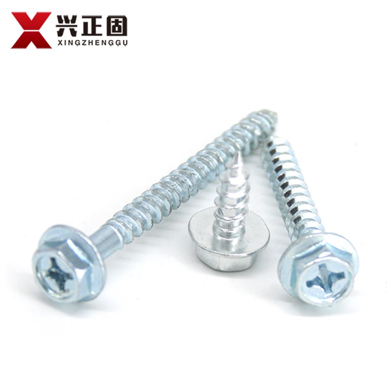 镀锌外六角法兰带垫十字自攻螺钉螺丝自钻螺钉木螺丝M4M5M6M8M10
