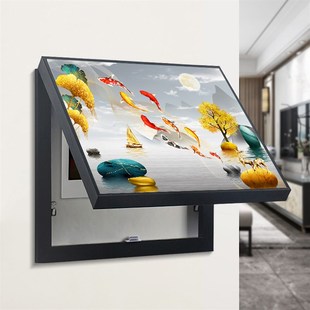 电表箱装 电箱挂画 饰画免打孔遮挡电闸盒客厅餐厅家用现代简约风格