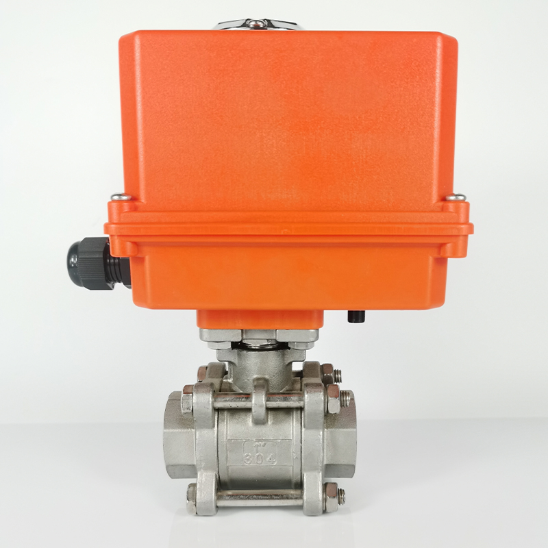 电动三片式球阀 Q911F-16不锈钢丝扣高温蒸汽阀门 DN15 DN25 DN50