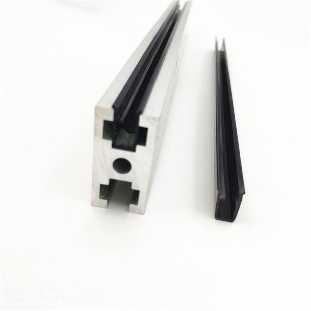 6槽U型卡条2020铝型材玻璃板材1530U型槽条2040门框防松动密封嵌