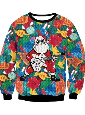 Sweaters men Women Christmas Sweater Ugly Elk Xmas Jumper