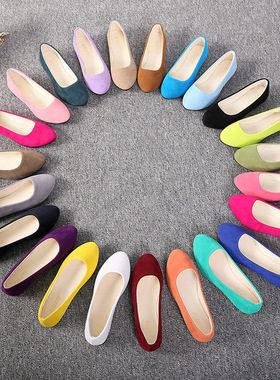 ladies loafer pointed shoe office flat shoes women size42 43