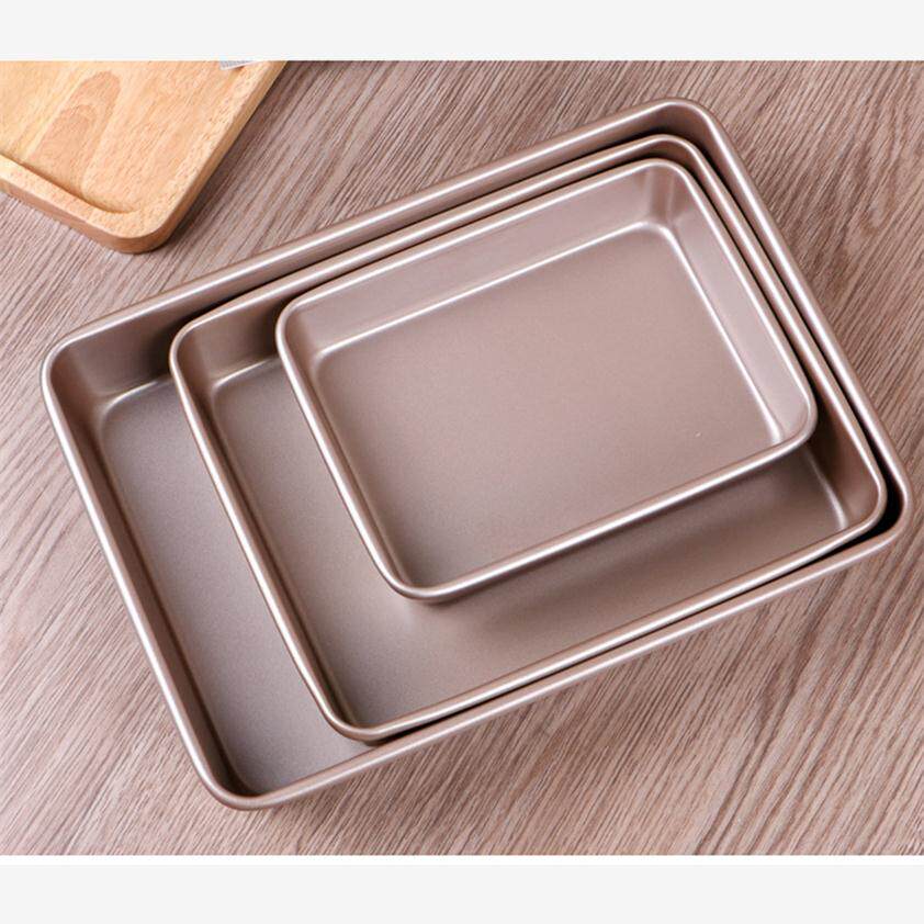 Square Cake Baking Pan Loaf Tray Pie Pizza Bread Bakeware