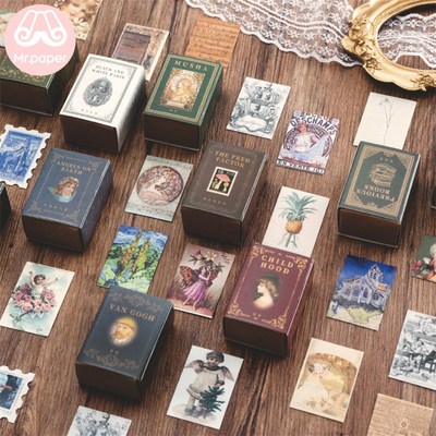 100pcs/box Vintage Story Kraft Paper Scrapbooking/Card