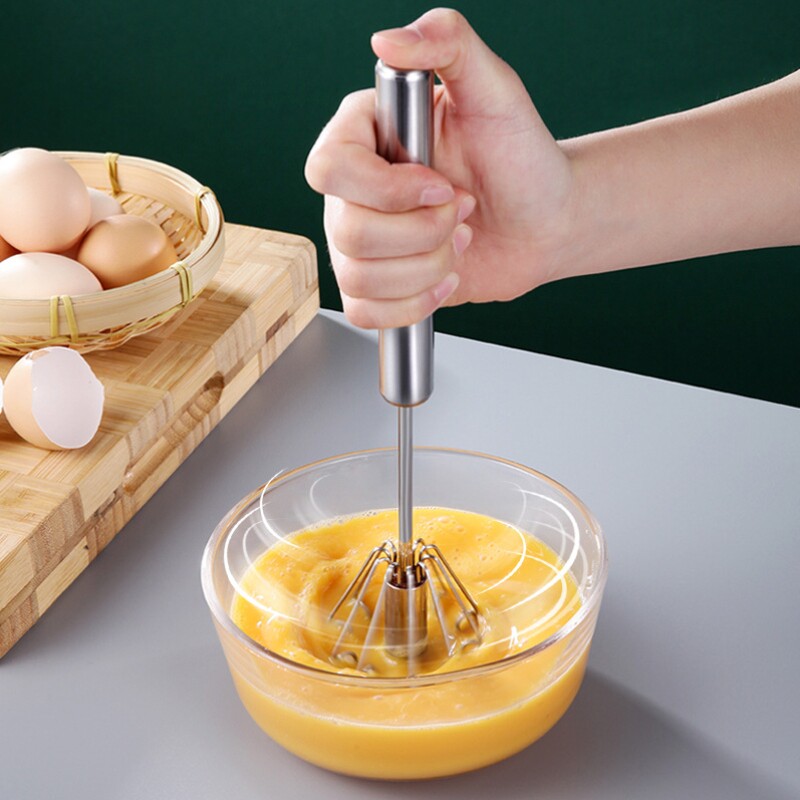 Hand Egg Beater Self Turning Cream Whisk Manual Mixer 打蛋器