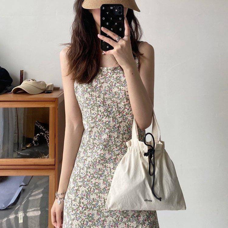 简遇luck品质女装碎花包臀连连衣裙