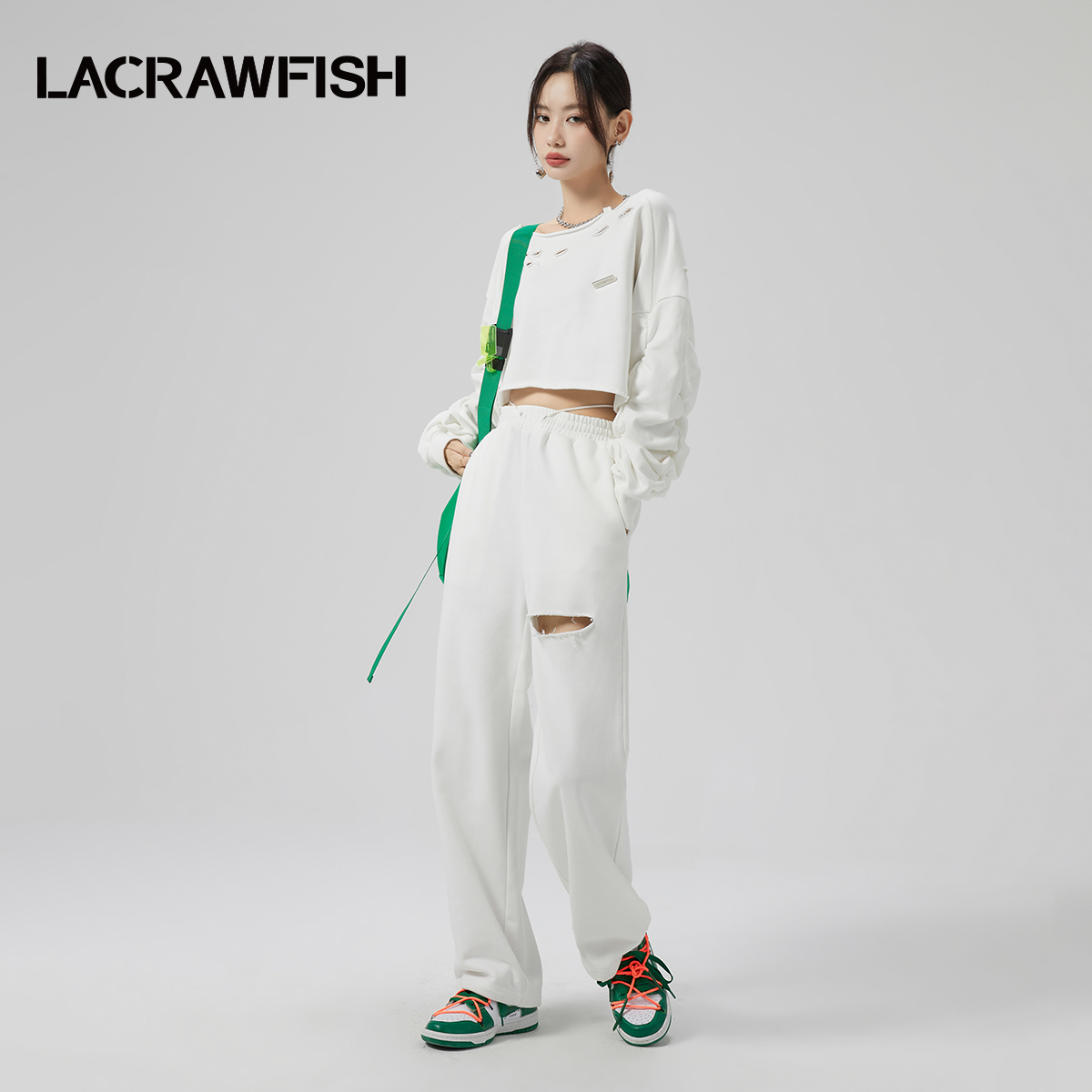 lacrawfish性感炸街露运动套装