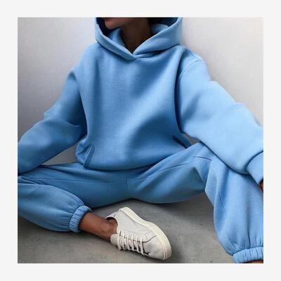 INS欧美运动服卫衣长裤套