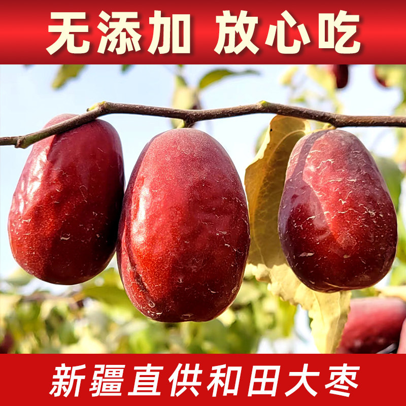 正宗新疆和田大枣泡水煮粥红枣新货优质精品吊干枣优选零食枣子
