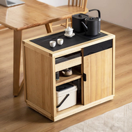 Tủ trà gỗ tần bì gỗ nguyên khối gỗ có thể tháo rời căn hộ nhỏ nước quầy bar bàn trà nước sôi bàn trà tủ bên sofa bàn bên bàn trà đẹp hiện đại