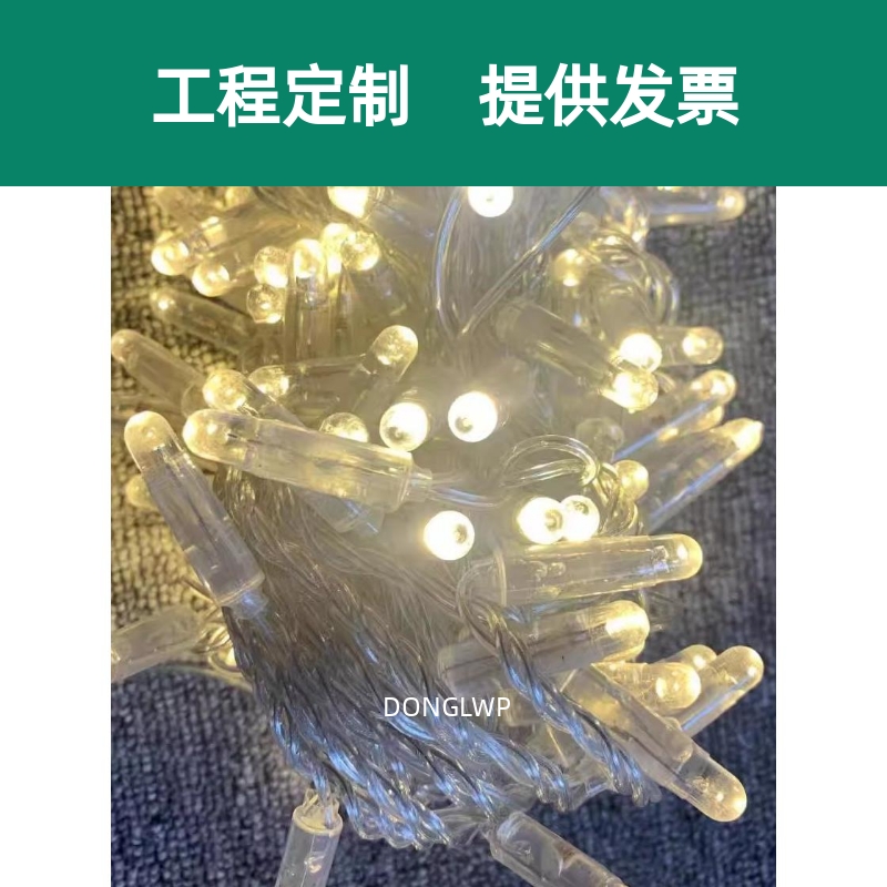 led灯串节日装扮树灯防水防冻户外亮化串灯彩灯串高亮工程满天星