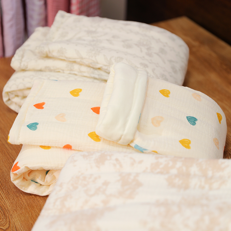 女士绉布纯棉花家居裤 孕妇睡裤宽松保暖睡裤 外穿保暖裤秋冬季