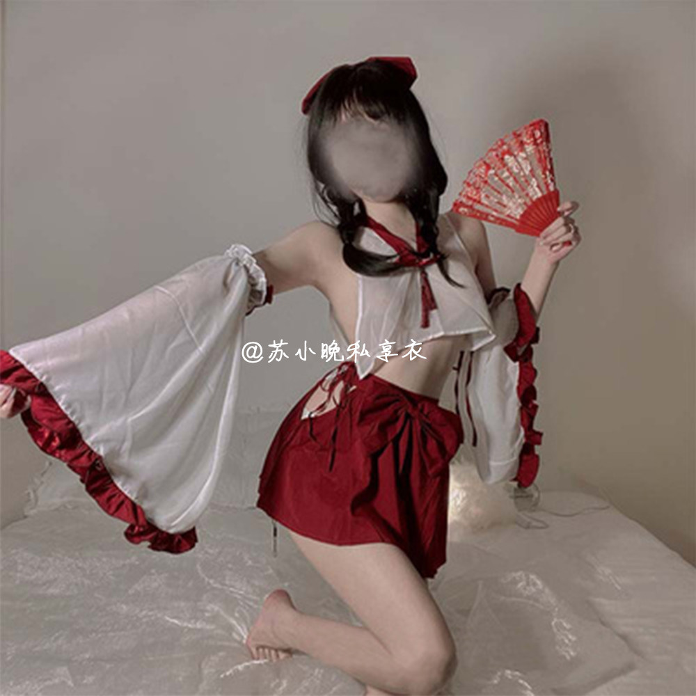 苏小晚 禁忌之恋~性感诱惑三点和服睡衣可爱日系制服百褶裙巫女装