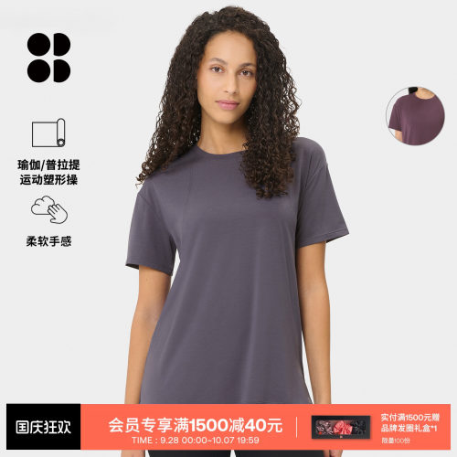 SweatyBetty舒适圆短袖款T恤