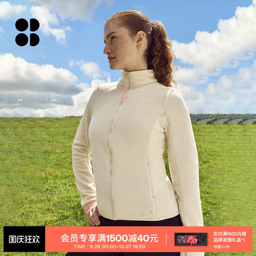 Evergree修身摇粒绒户外短外套女