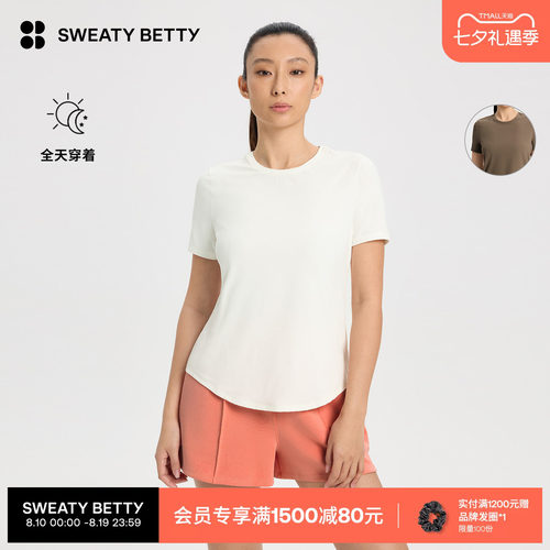 女士运动短袖T恤宽松款套头上衣