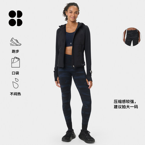 SweatyBetty跑步九分紧身裤