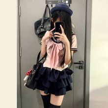 樱空社jk制服原创正版水手服套装【樱风聆】春夏季收腰长短袖粉色