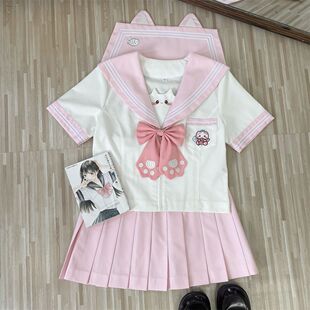 【海盐喵喵】知半城原创正版可爱萌妹幼稚园水手服甜美jk制服套装